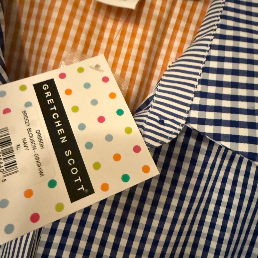 Gretchen Scott NWT Blue Gingham Dress - Picture 5 of 9
